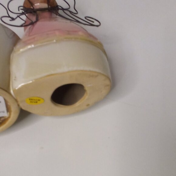 Ceramic Angel Tealight Candle Holder Glazed 6" Tall - Picture 12 of 12